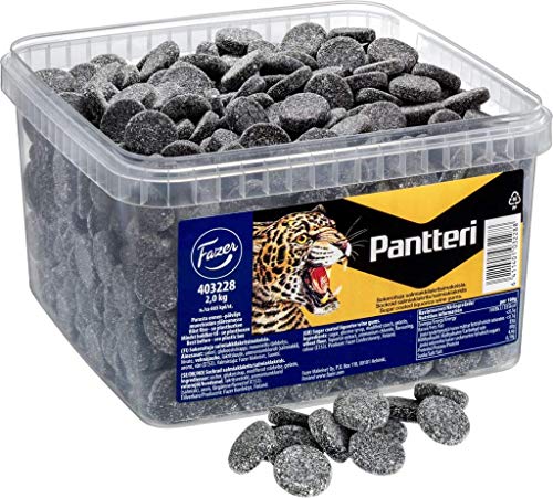 Fazer Pantteri pick & mix Lakritze 1 Kasten of 2kg SÖPÖSÖPÖ pack (SOPOSOPO) von SÖPÖSÖPÖ