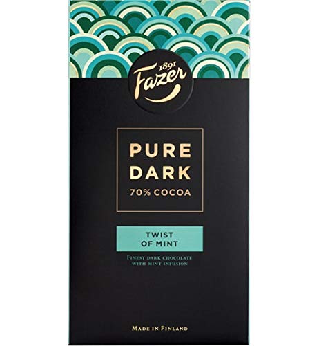 Fazer Pure Dark 70% cocoa - Twist of Mint Schokolade 16 Packungen of 95g SÖPÖSÖPÖ pack (SOPOSOPO) von SÖPÖSÖPÖ