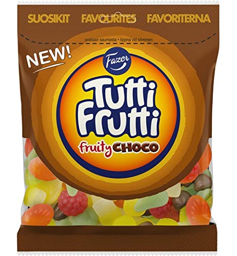 Fazer Tutti Frutti Fruity Choco Gummiartig 1 Pack of 170g SÖPÖSÖPÖ pack (SOPOSOPO) von SÖPÖSÖPÖ