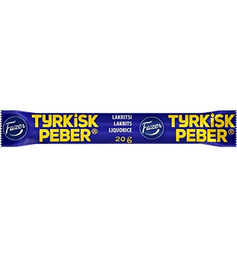 Fazer Tyrkisk Peber Original Lakritze 60 Riegel of 20g SÖPÖSÖPÖ pack (SOPOSOPO) von SÖPÖSÖPÖ