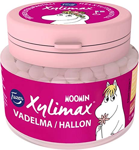 Fazer Xylimax Moomin Raspberry Pastillen 10 Gläser of 90g SÖPÖSÖPÖ pack (SOPOSOPO) von SÖPÖSÖPÖ