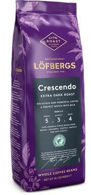 Lofbergs Crescendo Whole Bean Coffee 4 Packs of 400g von SÖPÖSÖPÖ