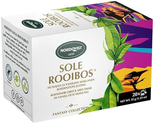 Nordqvist Sole Rooibos Caffeine-Free Tee 1 Kasten of 35g 1.2oz von SÖPÖSÖPÖ