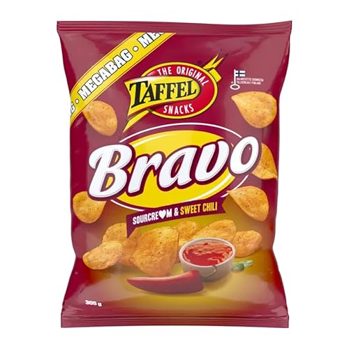 Taffel Bravo sour cream & sweet chili flavored chips 1 Pack of 305g 10.8oz von SÖPÖSÖPÖ