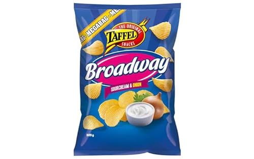 Taffel Broadway sour cream & onion flavored chips 1 Pack of 325g 11.5oz von SÖPÖSÖPÖ