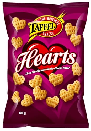 Taffel Hearts corn chips 10 Packs of 60g 21oz von SÖPÖSÖPÖ