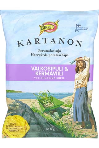 Taffel Kartanon garlic & sour cream Snacks 1 Pack of 180g 6.3oz von SÖPÖSÖPÖ