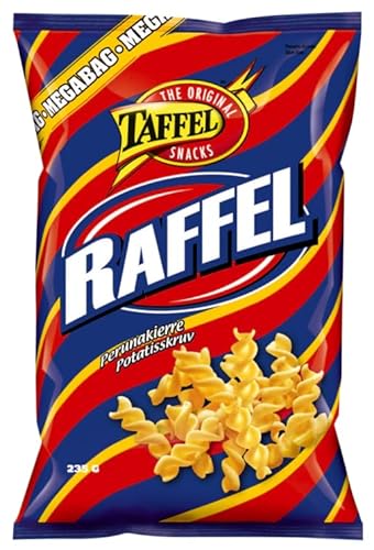 Taffel Raffel chips 4 Packs of 235g 33.2oz von SÖPÖSÖPÖ