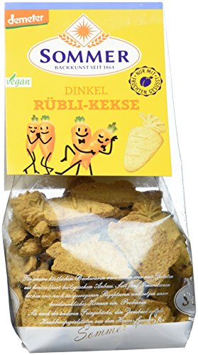 Sommer Dinkel Rübli-Kekse vegan, demeter, 6er Pack (6 x 150 g) von Sommer