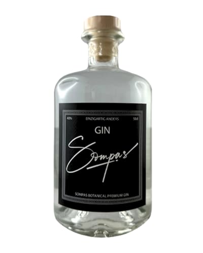 Sompas Botanical Premium Gin – 50cl | 40% Alc. | Fruchtige Grapefruit & Blutorange mit Ingwer und Wacholder (0,5 l) von SOMPAS