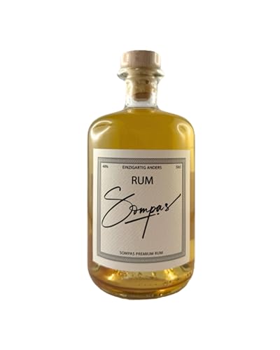 Sompas Premium Rum– 50cl | 48% Alc. | handgefertigter Gin aus Deutschland (0,5 l) (0,5 l) von SOMPAS