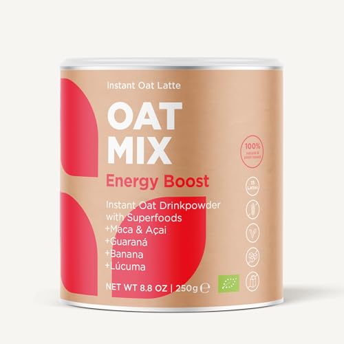 OAT MIX Ernery Boost | Haferdrink-Superfood mit Guaraná & Acerola | Natürlicher Energie-Kick | Vegan & ohne Zusatzstoffe von SOOPER FOOD