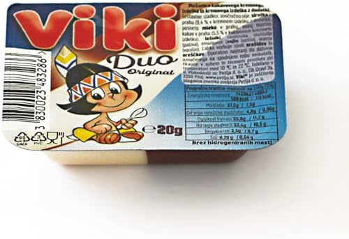 VIKI Duo 20g - 90 Pcs VIKI Duo wird aus natürlichen Rohstoffen hergestellt – Milch, Kakao und Haselnüssen (VIKI DUO 20 g) von SORINA