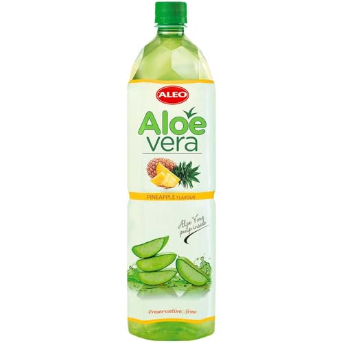 ALEO 1.5L Premium Pineapple Aloe Vera Drink - Natural, No Preservatives, No Artificial Colors Superior Taste Award 2025 von SORINA