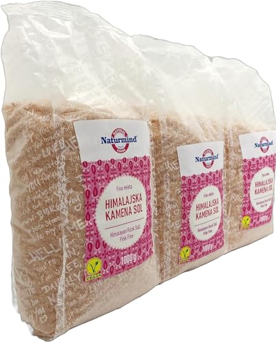 Reines Himalaya-Salz - 500g | Premium Qualität | Vielseitig | Ethischer, Wiederverschließbarer Beutel | Perfekt zum Kochen und Würzen (500g, 1 Packung) (500g, 3 Packung) (500g, 3 paquet) von SORINA