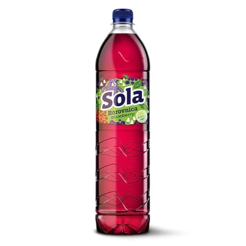 Sola Blaubeersaft, 1,5 l Prime Drink, 6er-Pack Frischer Blaubeersaft zur Erfrischung, frischer Blaubeersaft mit echtem Geschmack, gepresster aromatisierter Saft aus echten Zutaten von SORINA