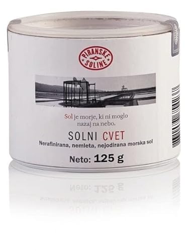 Solni Cvet - Salzblume 125 g (geschützte Ursprungsbezeichnung) – rein organisches und unraffiniertes Meersalz – gut zum Kochen und Speisesalz (35 Unzen) (12) von SORINA