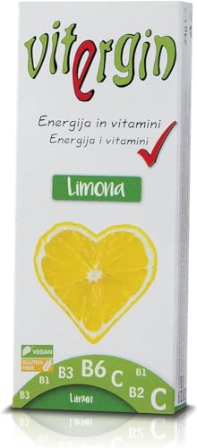 VITERGIN Vitamin-Bonbons - Waldfrucht, Zitrone, Orange, Himbeere, Erdbeere. Köstliche Fruchtaromen in 20 süßen Bonbons für einen gesunden Schub. (Vitergin - Lemon - 12 pack) von SORINA