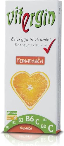 VITERGIN Vitamin-Bonbons - Waldfrucht, Zitrone, Orange, Himbeere, Erdbeere. Köstliche Fruchtaromen in 20 süßen Bonbons für einen gesunden Schub. (Vitergin - Lemon- 24 pack) von SORINA