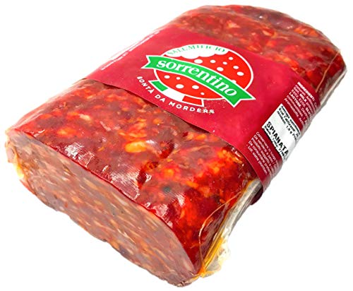 SORRENTINISCHE SALAMI SCHARF GEWÜRZT IM VAKUUM ABGEFLACHT META 2 KG von SORRENTINO