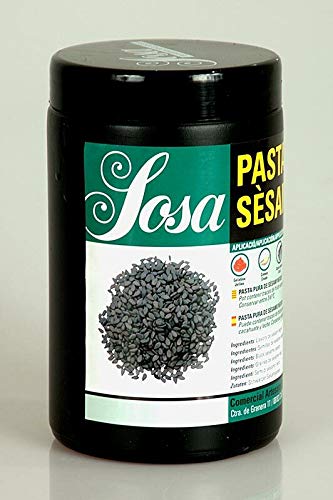 Paste - Sesam, roh, schwarz, 100%, Sesam Negre, 1 kg von SOSA ingredients