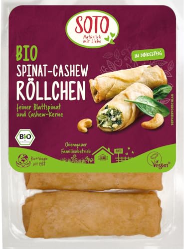 Bio Spinat-Cashew Röllchen 6 x 200 gr von SOTO