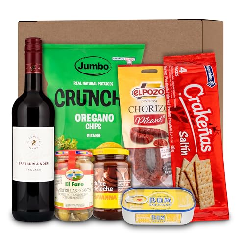 Gourmet Geschenksets | Hochwertige Zutaten aus Spanien und Portugal | Edle Weine & Snacks Sets | Geschenkidee für Männer und Frauen, Geburtstag, besonderer Anlass, Geschenkset für Erwachsene von SPARSANDO