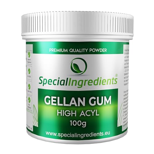 GELLAN-PULVER LT100 (HOHER ACYLGEHALT) 100g HÖCHSTER QUALITÄT (DEUTSCHE ETIKETTEN UND ANLEITUNGEN) von SPECIAL INGREDIENTS LTD