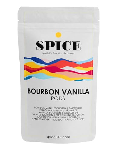 SPICE Bourbon Vanilleschoten 10 Stück, Kaliber: 12-13cm. Vanilleschote aus Madagaskar, aromatische Vanille Schoten aus frischer Ernte von SPICE 345 world's finest selection