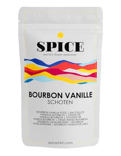 SPICE Bourbon Vanilleschoten 10 Stück, Kaliber: 12-13cm. Vanilleschote aus Madagaskar, aromatische Vanille Schoten aus frischer Ernte von SPICE 345 world's finest selection