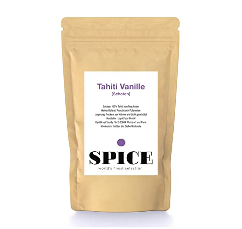 SPICE Echte Tahiti Vanilleschoten, 2 Stück á 14-16cm, Vanille Schoten aus Französisch-Polynesien, die exklusivste Vanilleschote für Feinschmecker von SPICE 345 world's finest selection