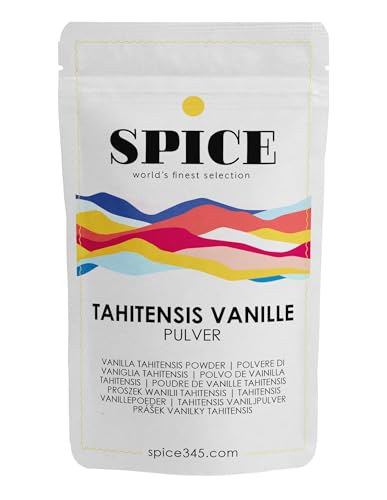 SPICE Südsee Vanillepulver 15g, Vanilleschoten gemahlen - 100% gemahlene Vanilla Tahitiensis-Schoten, hochwertiges Vanillepulver aus gemahlene Vanilleschoten, Herkunft: Papua-Neuguinea von SPICE 345 world's finest selection