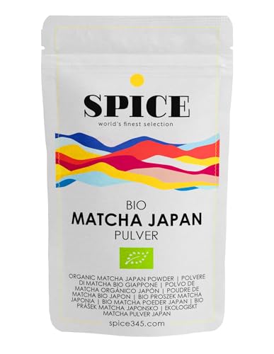 Spice BIO Matcha Pulver Japan, 100g Matchapulver, organic green tea powder. Grünteepulver ideal für Smoothies, Shakes oder zum backen von SPICE 345 world's finest selection