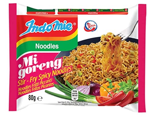 SPICEHUB Indomie Noodles Hot And Spicy Mi Goreng Instant Nudeln, 80 g, 40 Stück von SPICEHUB