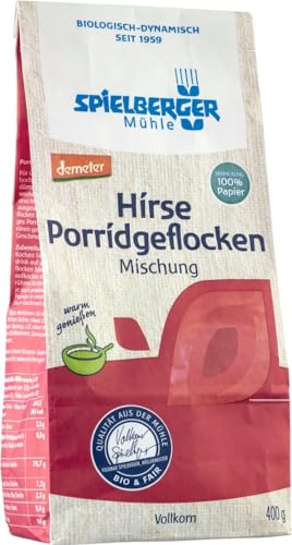 SPIELBERGER MÜHLE: Porridgeflocken - Hirse Mischung DEMETER 400g (3200g) von Spielberger Mühle