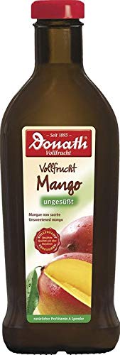 Donath Vollfrucht Mango ungesüßt | Süßer Fruchtgeschmack | Aus 1 ½ Mangos | Enthält von Natur aus Provitamin A, B-Vitamine und Vitamin C | Vegan und frei von Alkohol, Gluten und Lactose von SPORTFIT/DONATH KELT