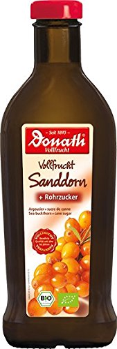 Donath BIO Vollfrucht Sanddorn + Rohrzucker | Inhaltsstoffe aus ökologischem Anbau, in Bio Qualität | Kombination aus Vitaminen und mehrfach gesättigten Fettsäuren | 500 ml von SPORTFIT/DONATH KELT