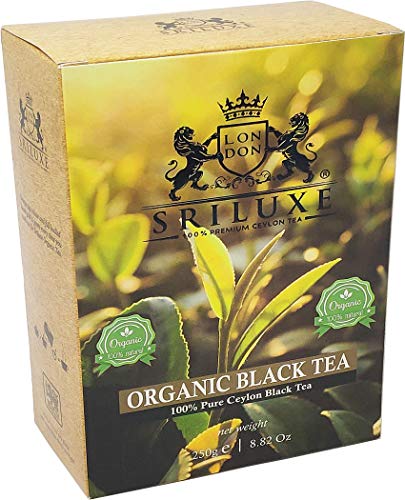 SRILUXE - Premium Quality Organic Ceylon Loose Leaf Black Tea Exquisite Taste and Aroma Freshly Harvested Direct from Plantation Side (ORGANIC BLACK, 250G) von SRILUXE