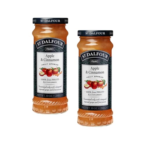 St Dalfour® | Apfel-Zimt-Marmelade - 2 x 284 Gr | Apfel-Zimt-Marmelade im Glas von ST DALFOUR