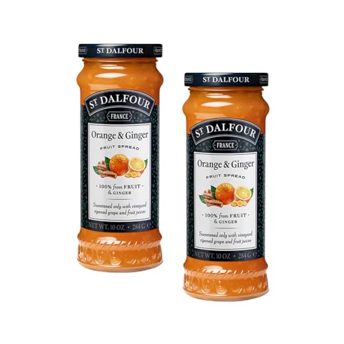 St Dalfour® | Orangen-Ingwer-Marmelade - 2 x 284 Gr | Orangen-Ingwer-Marmelade mit Dattel und Ananas von ST DALFOUR