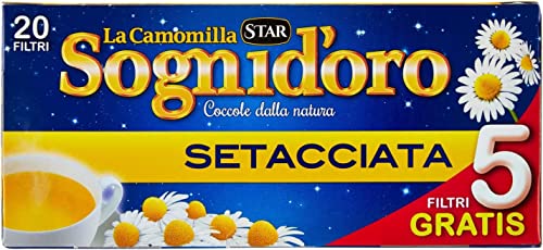 3x STAR Camomilla Setacciata Entspannendes Getränk Kamille 20 Beutel + 5 frei von Star