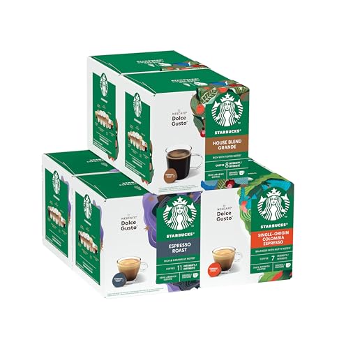 STARBUCKS Black Cup Variety Pack by NESCAFÉ Dolce Gusto Coffee Pods 6 x 12 (72 Capsules) - Amazon Exclusive von STARBUCKS