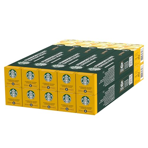 STARBUCKS Blonde Espresso Roast by Nespresso, Helle Röstung, Kaffeekapseln 10 x 10 (100 Kapseln) von STARBUCKS