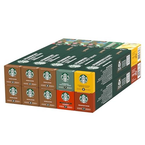 STARBUCKS House Blend Variety Pack by Nespresso, Kaffeekapseln 10 x 10 (100 Kapseln) - Exklusiv bei Amazon von STARBUCKS