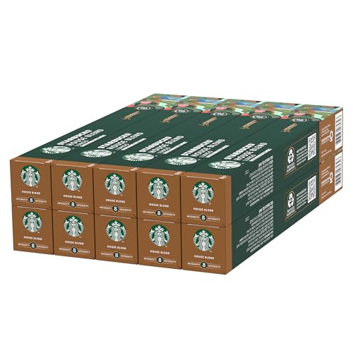 STARBUCKS House Blend by Nespresso, Mittlere Röstung, Kaffeekapseln 10 x 10 (100 Kapseln) von STARBUCKS