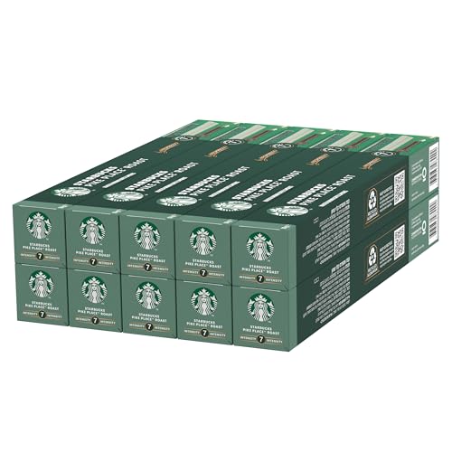 STARBUCKS Pike Place Roast by Nespresso, Mittlere Röstung, Kaffeekapseln 10 x 10 (100 Kapseln) von STARBUCKS