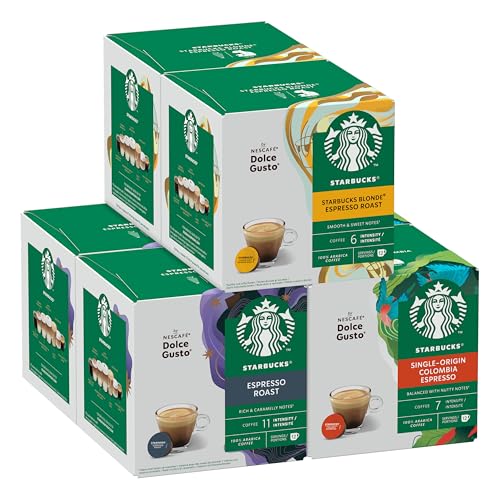 STARBUCKS Black Coffee Cup Variety Pack by NESCAFÉ Dolce Gusto, Coffee Capsules 6 x 12 (72 Capsules) - Amazon Exclusive von STARBUCKS