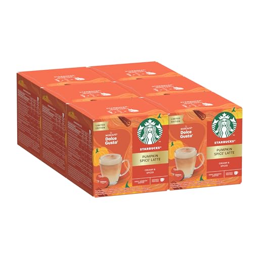 STARBUCKS Pumpkin Spice Latte by Nescafé Dolce Gusto, Dunkle Röstung, Kaffeekapseln 6 x 12 (72 Kapseln) von STARBUCKS