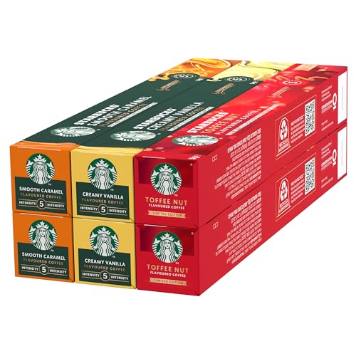 STARBUCKS Seasonal Festive Variety Pack by Nespresso, Kaffeekapseln 6 x 10 (60 Kapseln) - Exklusiv bei Amazon von STARBUCKS