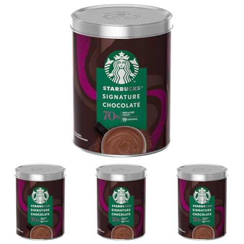 STARBUCKS Signature Chocolate 70% Kakao, 300 g (Packung mit 4) von STARBUCKS